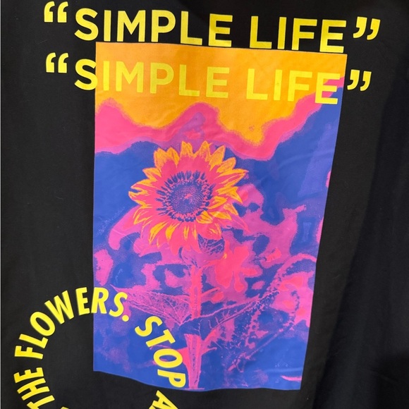 Brooklyn Cloth Black Windbreaker with Purple and Yellow Accents - Picture 6 of 7